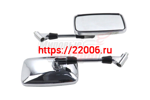 Зеркала (007) пластик (прямоугольные хром) крепк. основание (в уп. 50 пар) Зеркала (007) пластик (прямоугольные хром) крепк. основание (в уп. 50 пар)