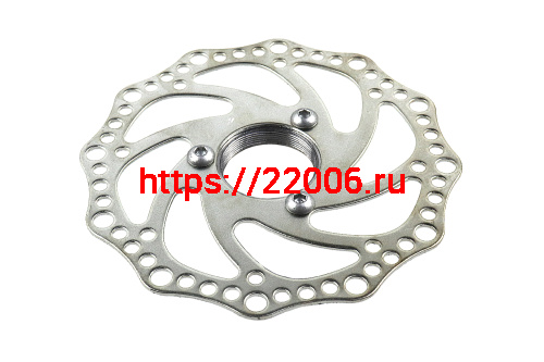 Диск тормозной вело 140 мм с адаптером на резьбе 3 болта фото 2 Диск тормозной вело 140 мм с адаптером на резьбе 3 болта фото 2