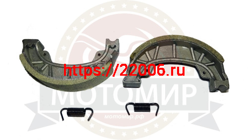 Колодки тормозные барабан. 110х25 мм  Альфа, Нитро, CG125 (GY6-60/150) WGZ-004 фото 2