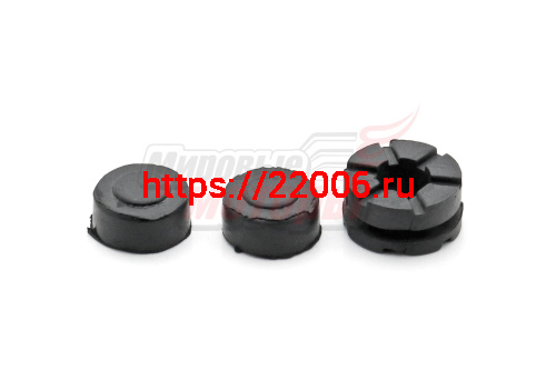 Набор резиновых деталей бензобака ALPHA (1 большая и 2 маленьких круглых)