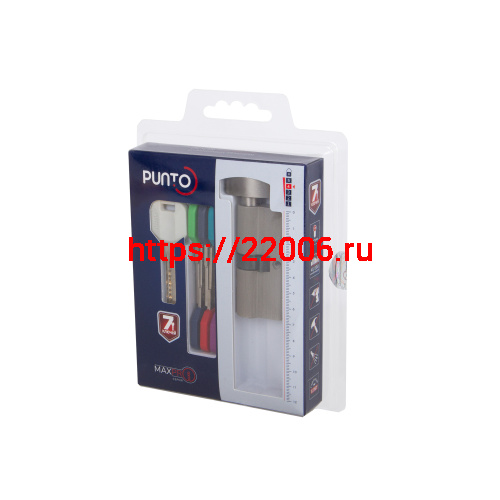 Цилиндровый Punto (Пунто) механизм MaxPro7002Knob100mm(50+10+40) SN никель 7key с вертушкой фото 3 Цилиндровый Punto (Пунто) механизм MaxPro7002Knob100mm(50+10+40) SN никель 7key с вертушкой фото 3