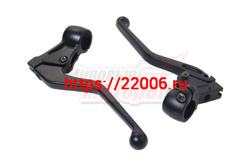 Ручки Минск тормоза/сцепления с кронштейнами черные (пара)