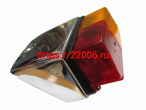 Фонарь задний коляски в сборе с кронштейном хром Фонарь задний коляски в сборе с кронштейном хром