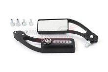 Зеркала (140) ЭКСКЛЮЗИВ прямоугольные, с наружной ветряной светодиодной подсветкой, с переходниками d8,d10