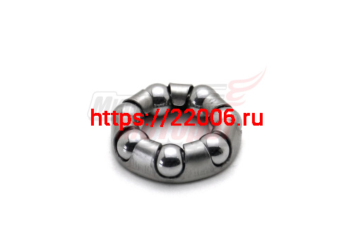 Подшипник задней втулки 7 шариков (обойма d12,7,D20,8,h4,6 мм,шарик d4,6 мм) Подшипник задней втулки 7 шариков (обойма d12,7,D20,8,h4,6 мм,шарик d4,6 мм)