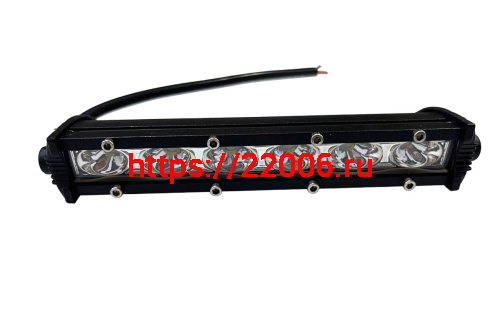 Фара светодиодная LED-010C, 182*45*26mm,  18W CREE  LED (6 диодов)