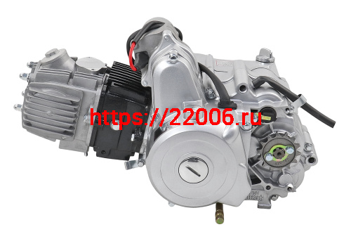 Двигатель 1P52FMН 110см3 эл.стар, 4МКПП по кругу, Delta, Alpha (СЕРЕБРИСТЫЙ) фото 3