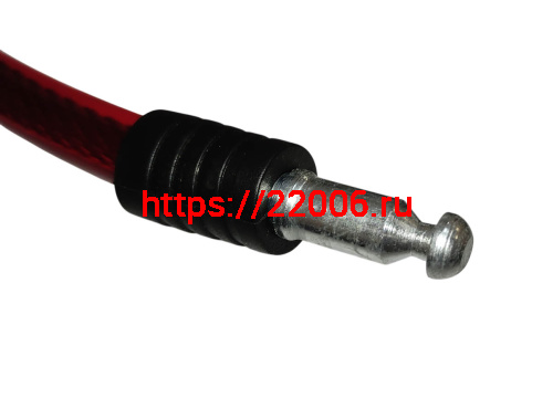 Замок для велосипеда с ключом тросовый 12х800мм, два ключа, противоугонный 84353 фото 3