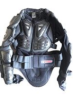 Защита тела (черепаха) Scoyco THUNDER WOLF AM02 черная  (XL)