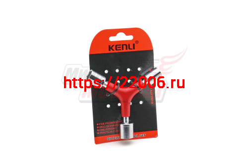 Ключ Y-образный шестигранный торцевой 11/13/14 мм "KENLI" (KL-9734B) Ключ Y-образный шестигранный торцевой 11/13/14 мм "KENLI" (KL-9734B)